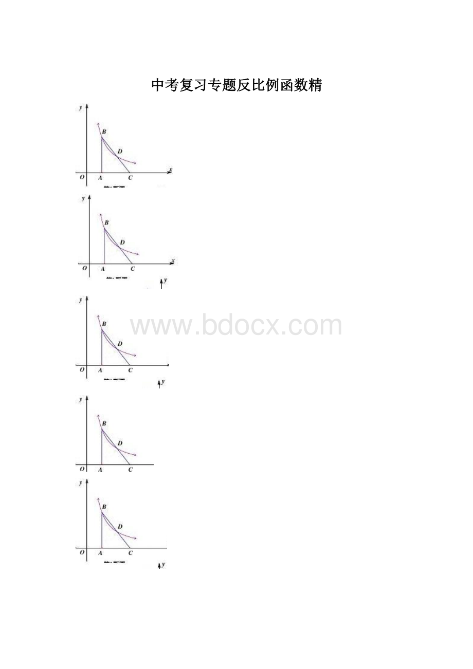 中考复习专题反比例函数精Word文档下载推荐.docx