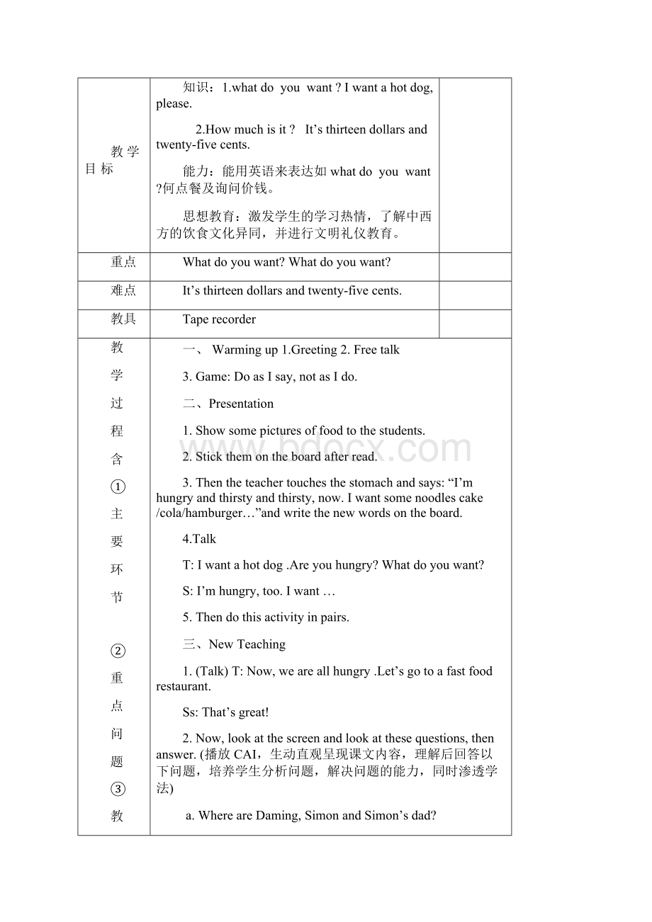 小学英语六年级下册全册教案外研社三年级起点教案Word文档下载推荐.docx_第3页