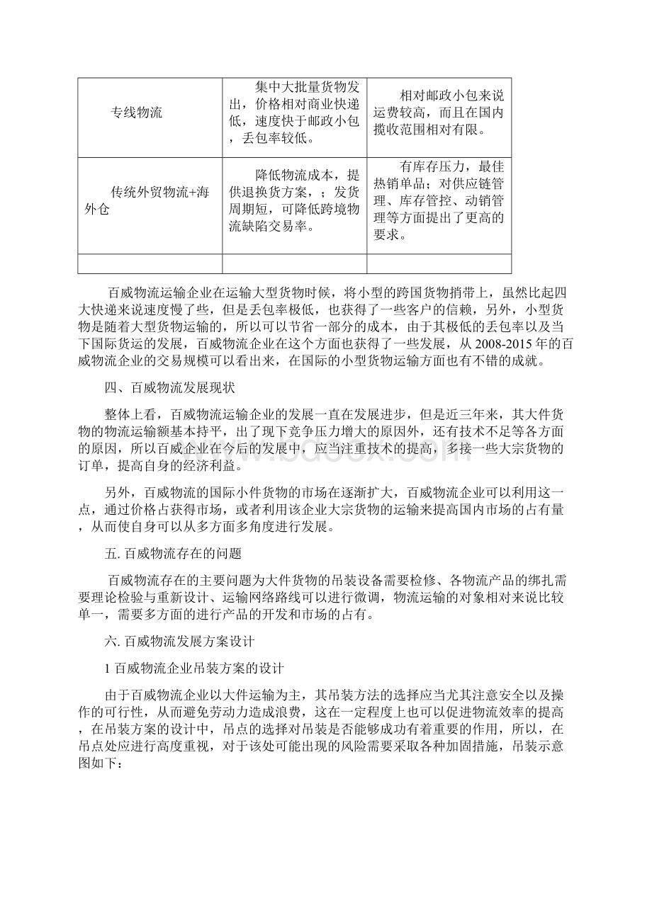 百威物流运输企业发展方案设计Word文档下载推荐.docx_第3页