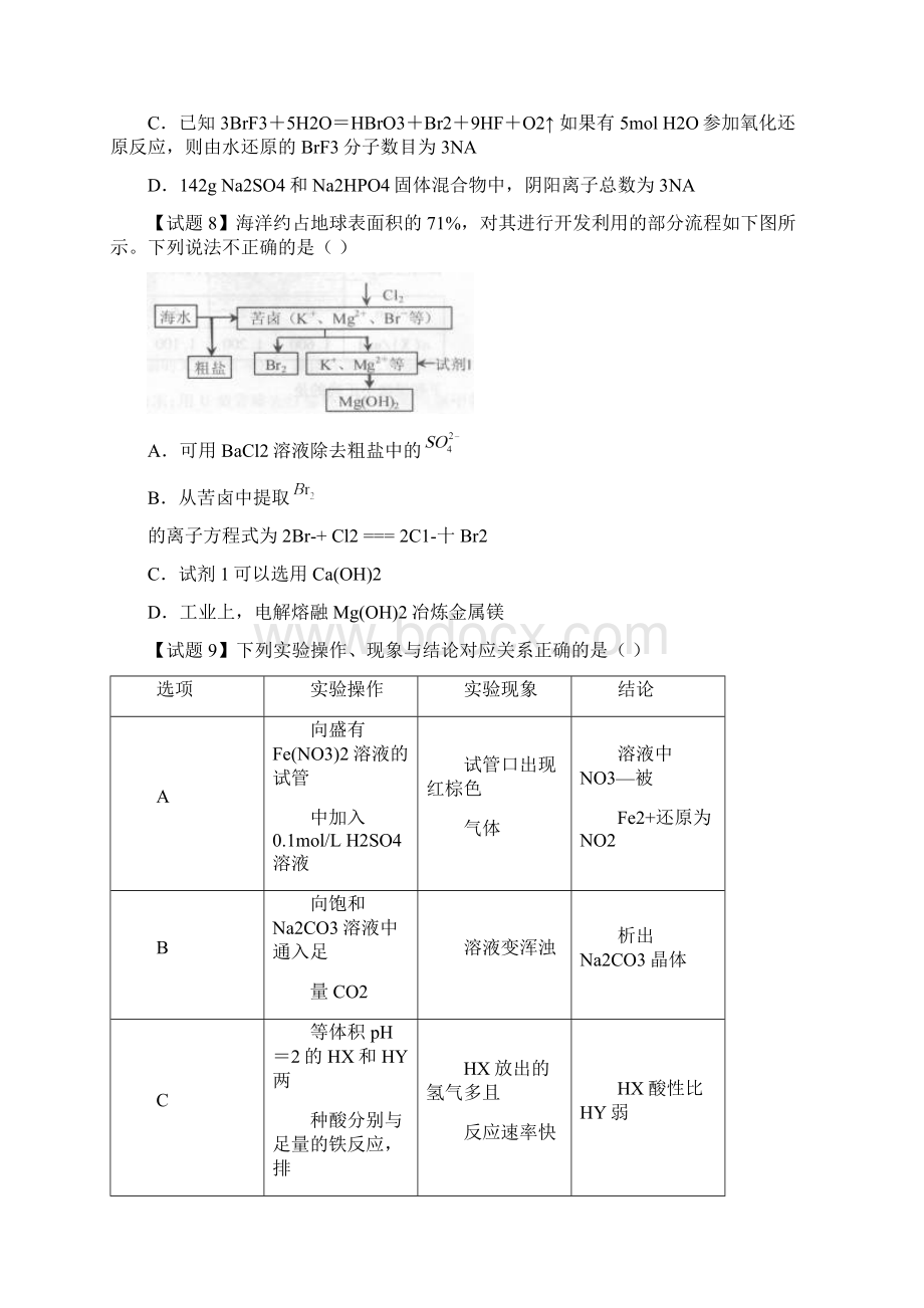 高考冲刺之黄金30题系列考前必做难题30题 化学.docx_第3页