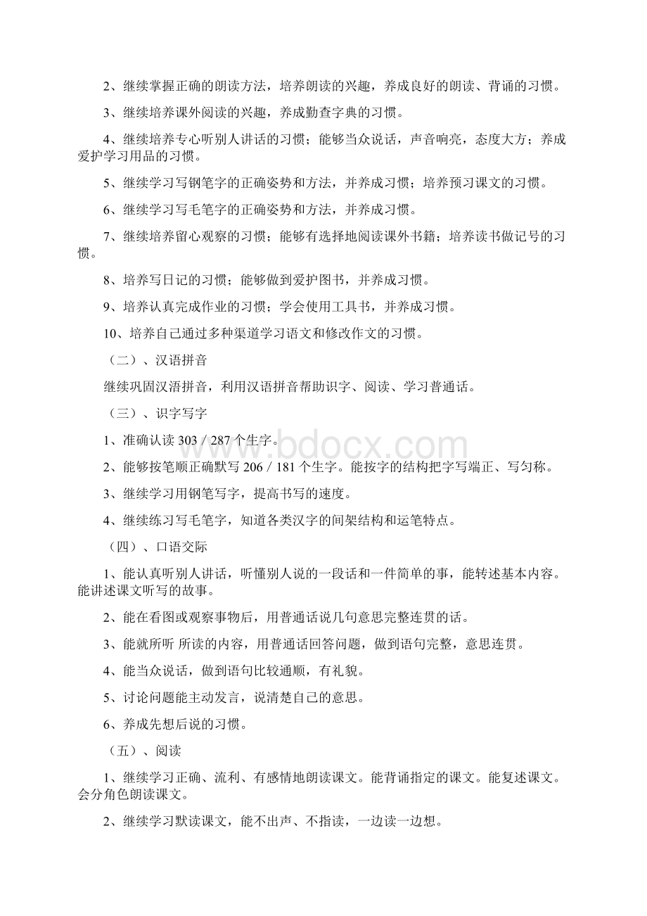 五年级语文下学期教学计划Word文件下载.docx_第2页