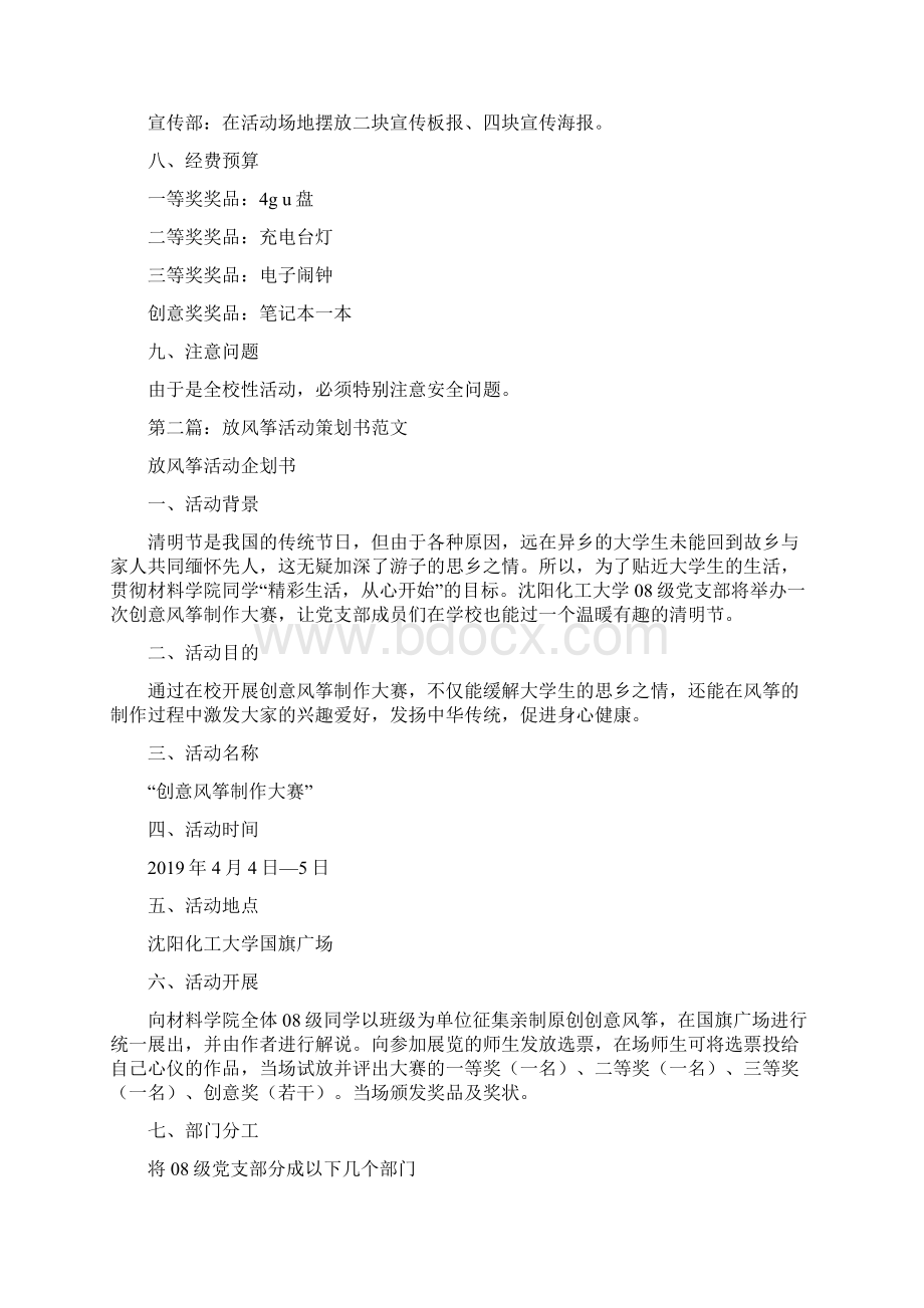 放风筝活动的策划书精选多篇.docx_第2页