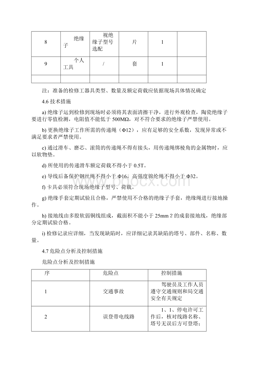 停电更换悬垂单片绝缘子标准化作业指导书Word文档格式.docx_第3页