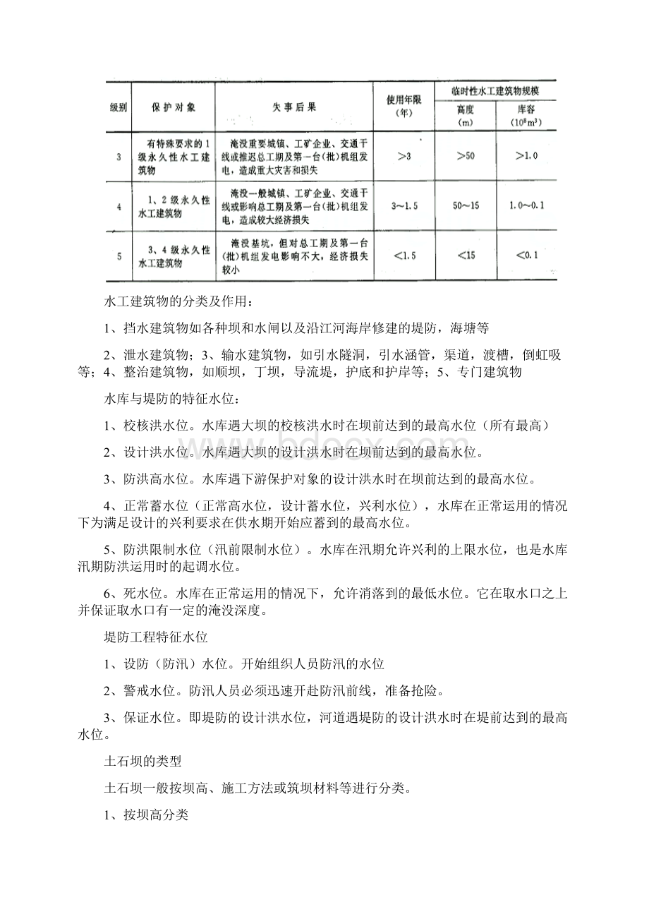 二级建造师 水利水电工程管理与实务 学习笔记精编 原创版Word文档格式.docx_第3页