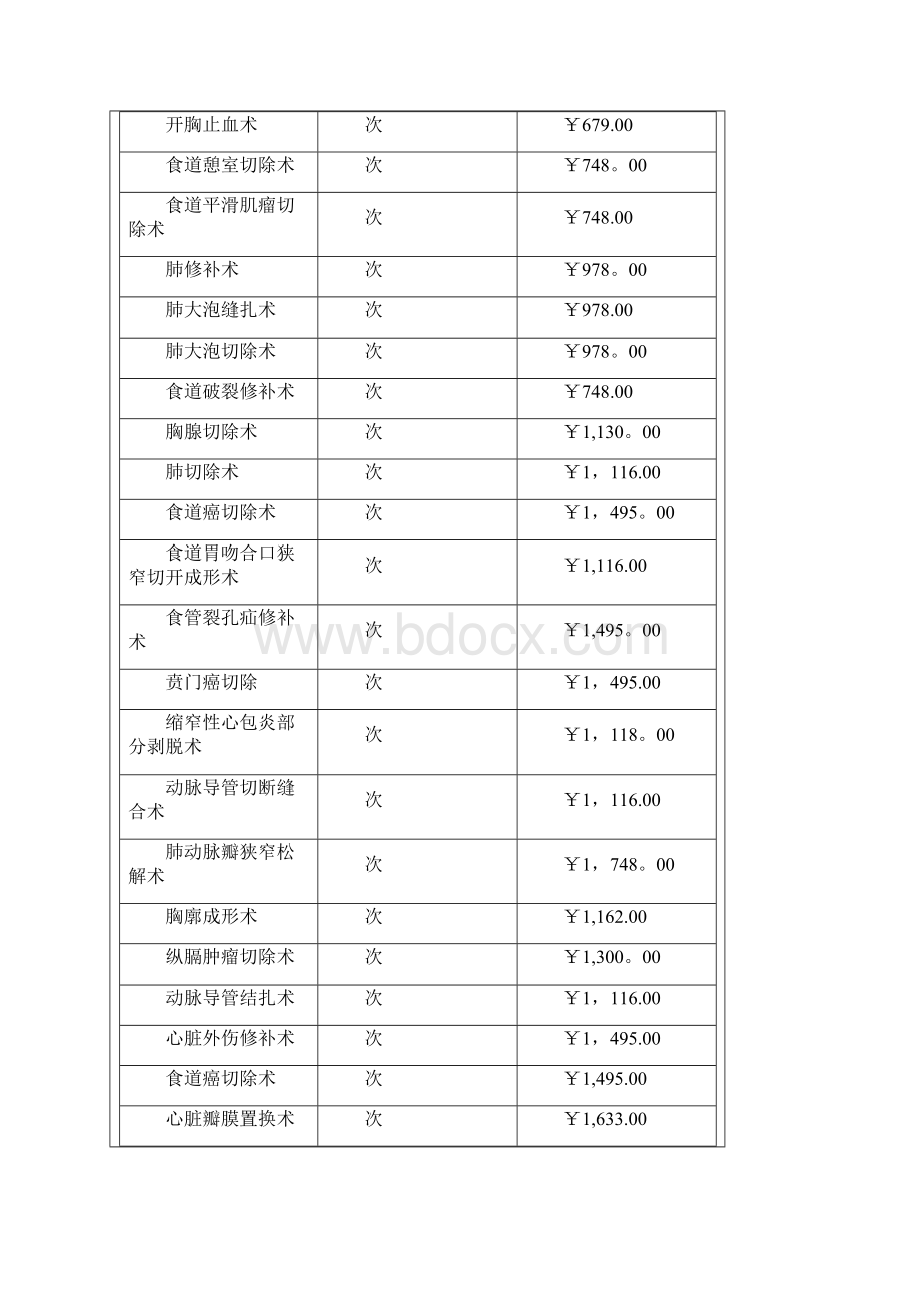 常见医疗服务项目收费标准文档格式.docx_第3页