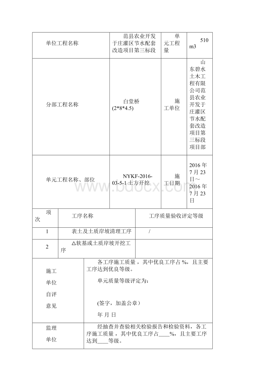 水利水电工程施工质量验收评定表.docx_第2页