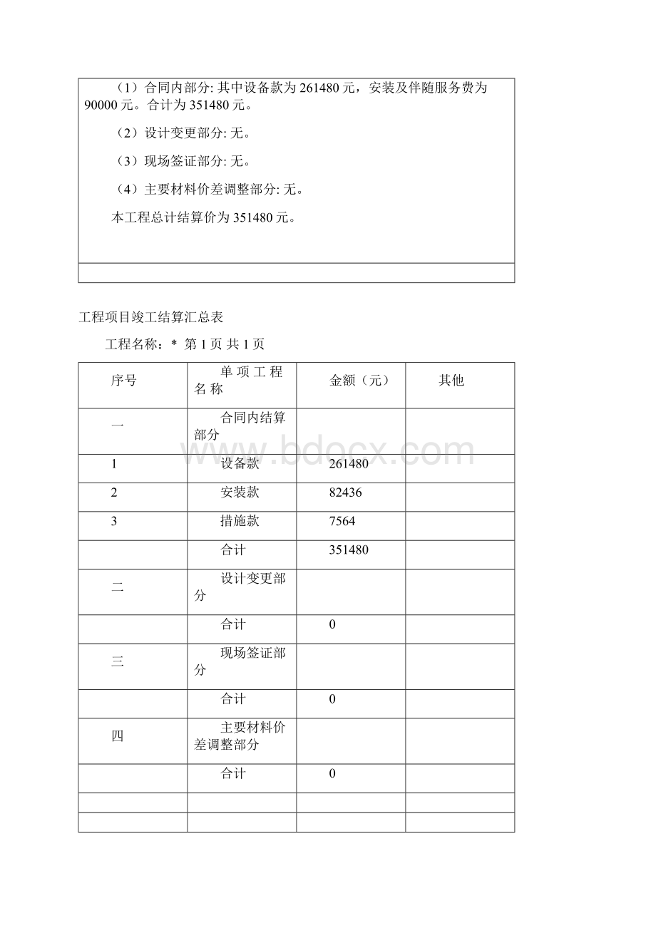 电梯工程竣工结算书.docx_第3页