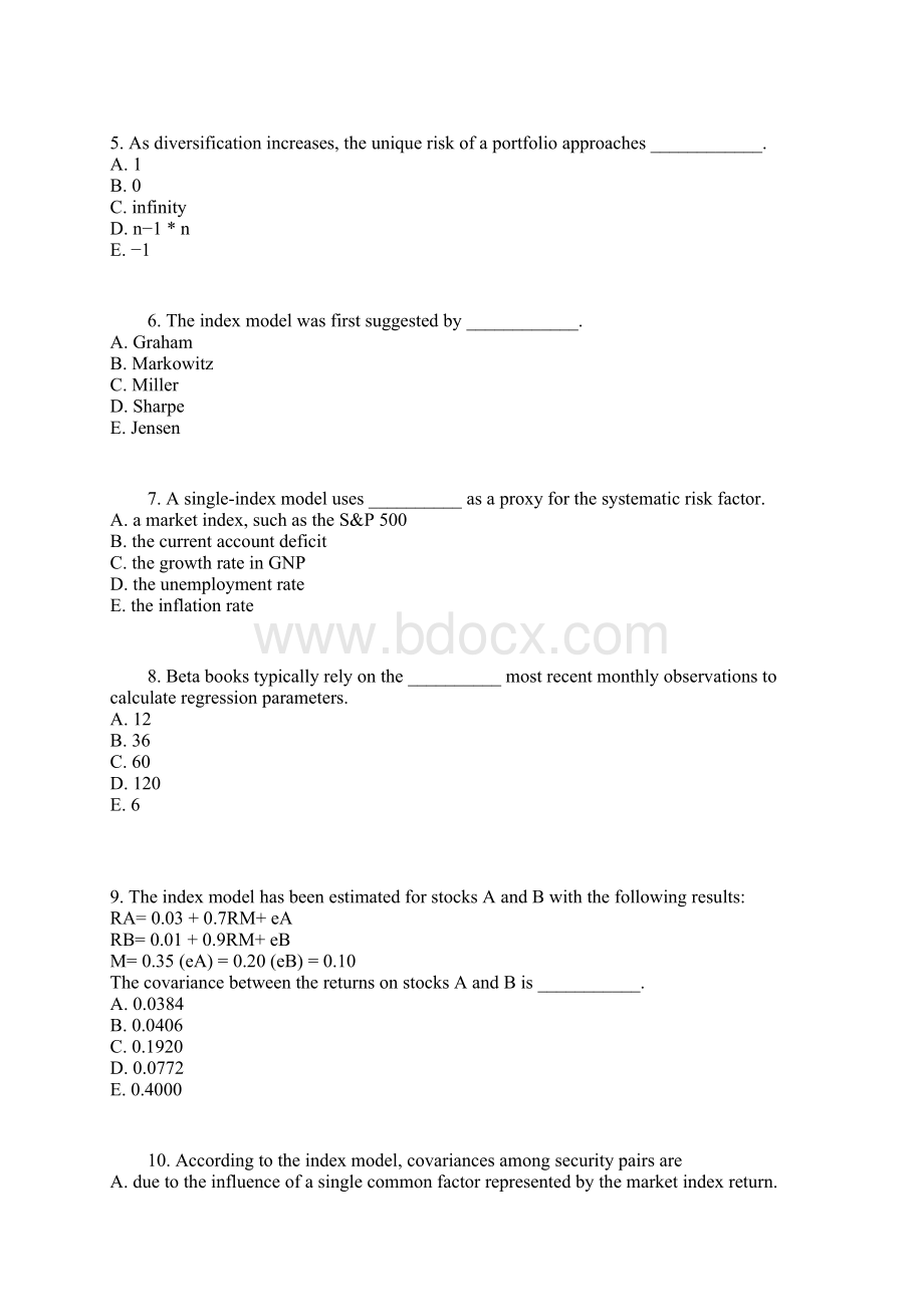 Chapter 08Index Models.docx_第2页