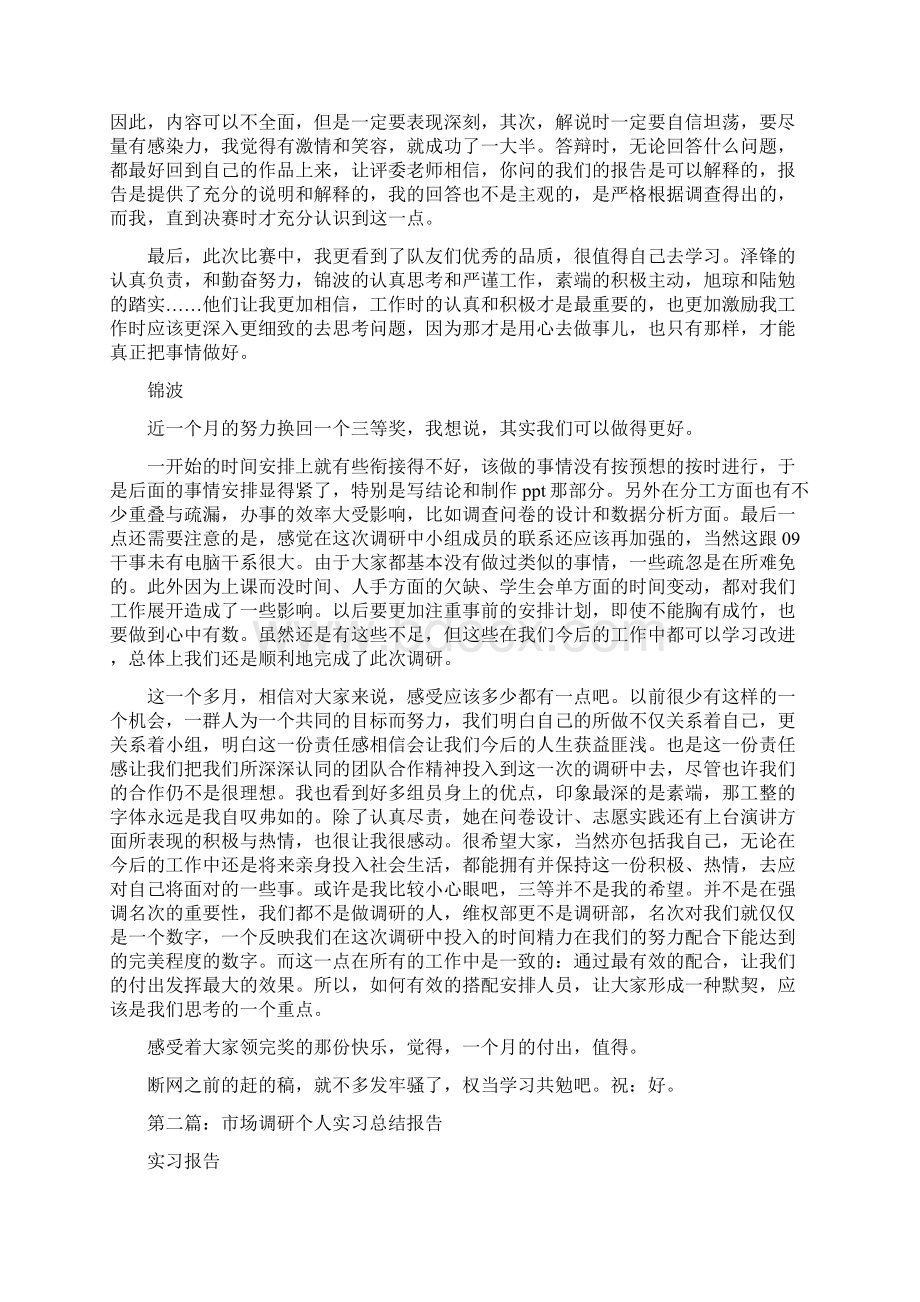 调研报告个人总结精选多篇Word格式文档下载.docx_第2页