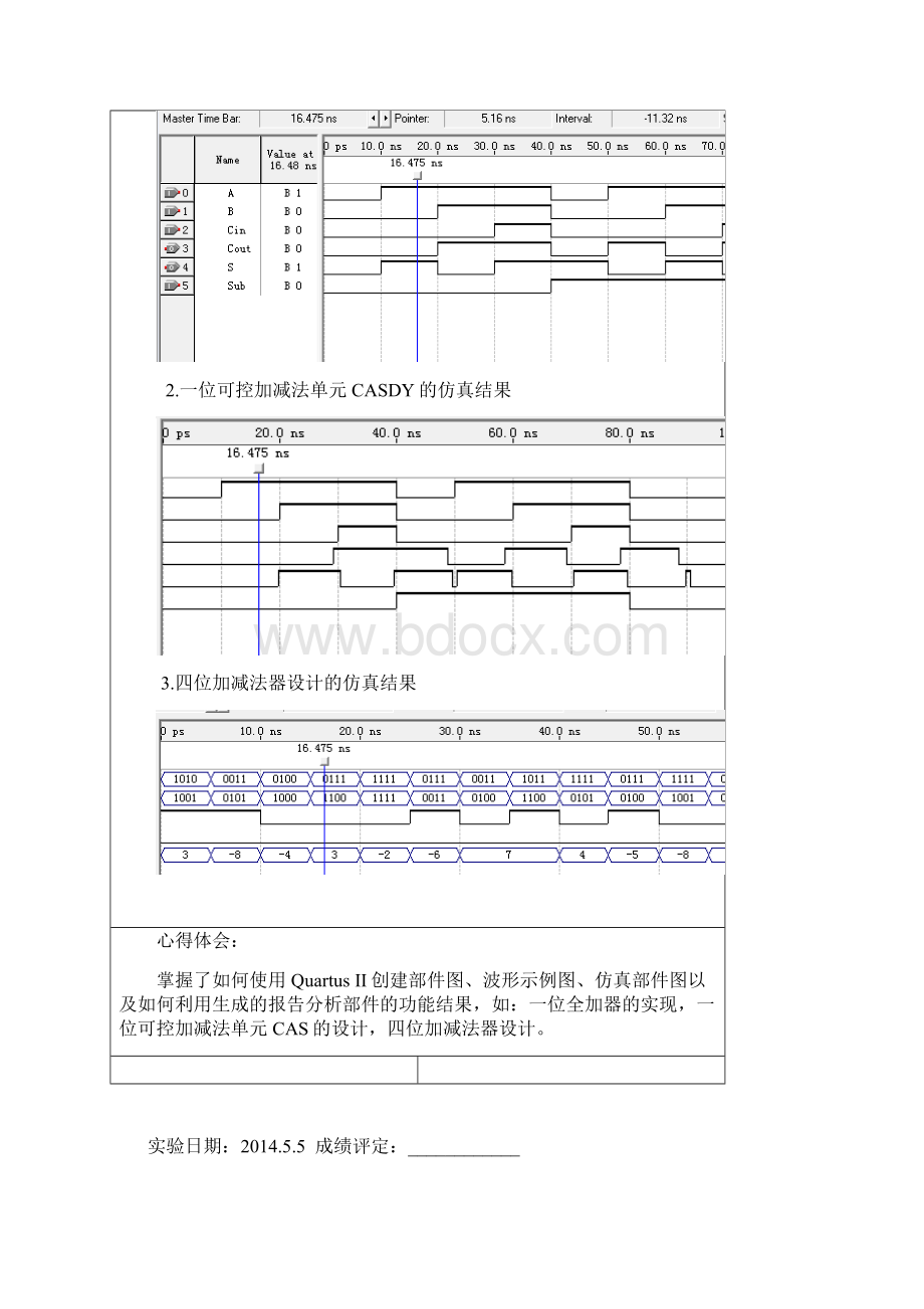 苏州科技学院《计算机组成原理B》实验报告Word格式.docx_第3页