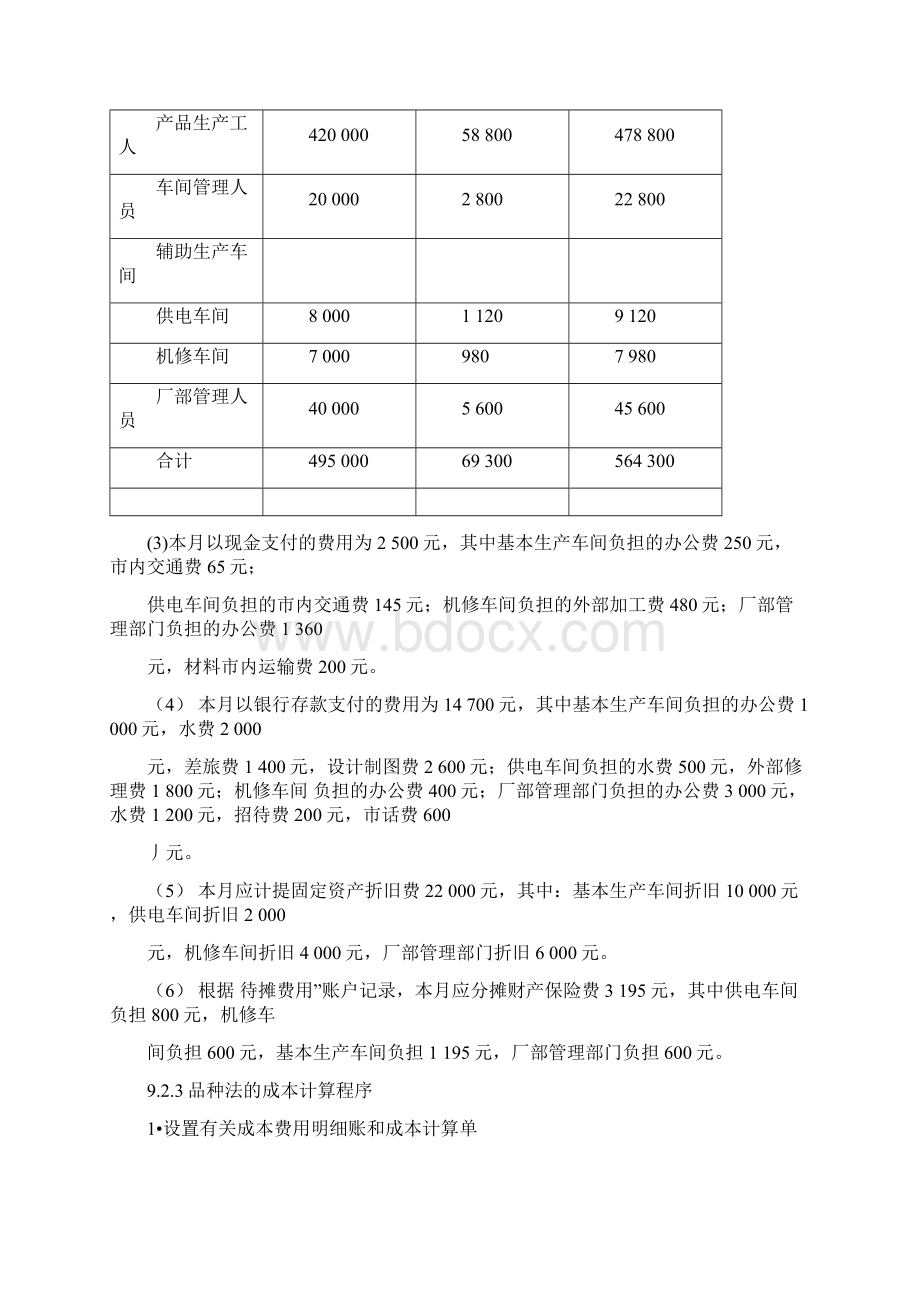 案例7品种法下的成本计算案例讲解学习.docx_第3页