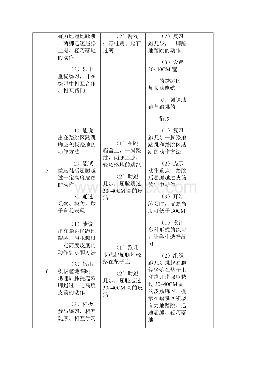 黑龙江版科学的预设艺术的生成二年级第二学期第二单元跳跃与游戏7课时资料Word文档格式.docx_第3页