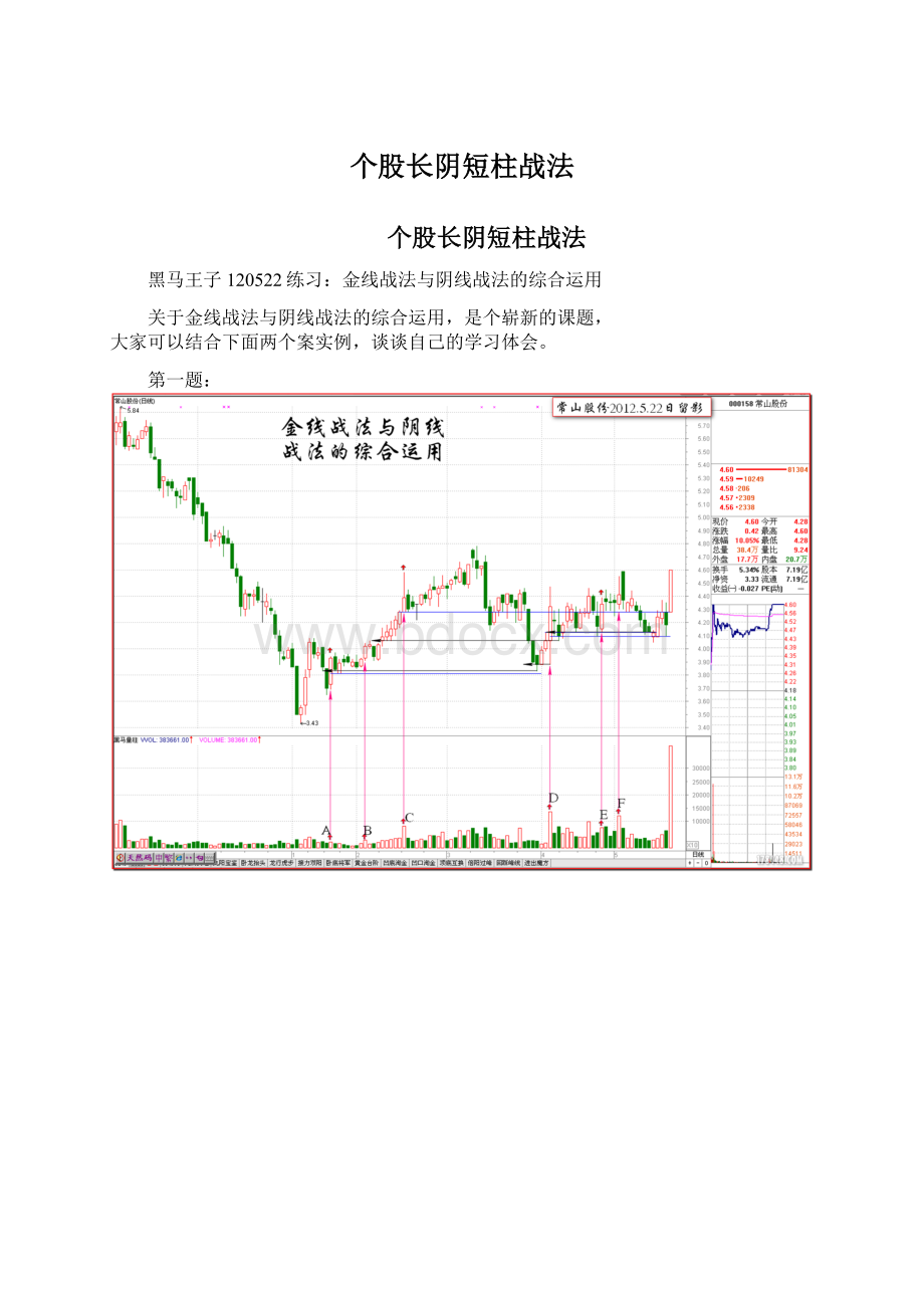 个股长阴短柱战法.docx