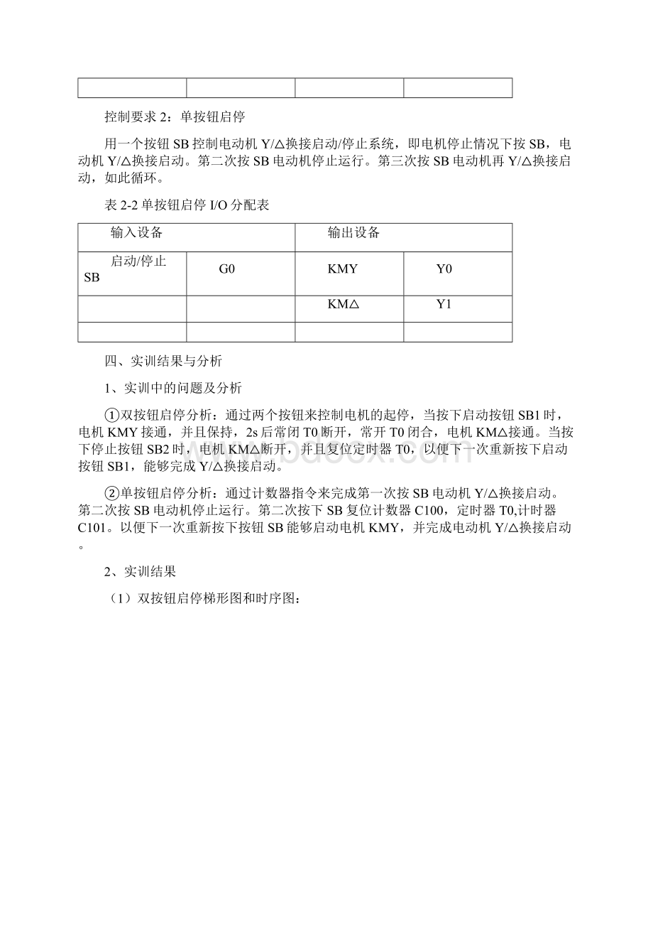 实用参考PLC实训报告docWord文档格式.docx_第2页