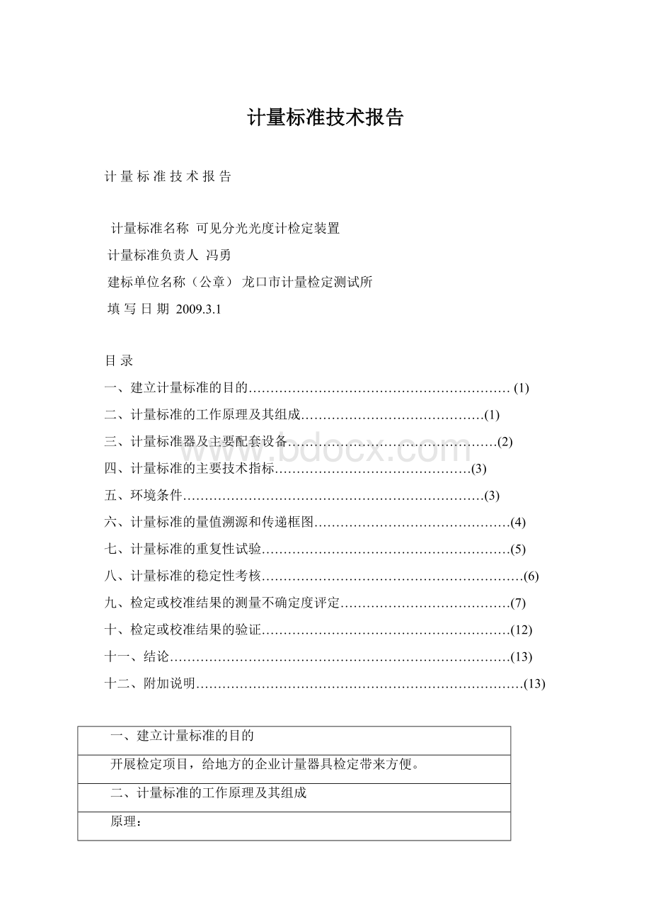 计量标准技术报告Word下载.docx