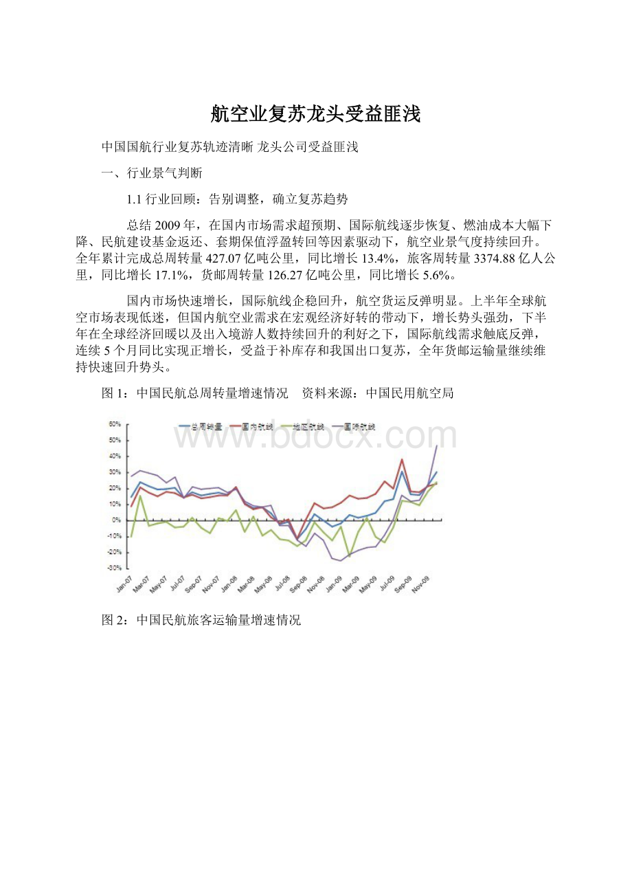 航空业复苏龙头受益匪浅.docx_第1页