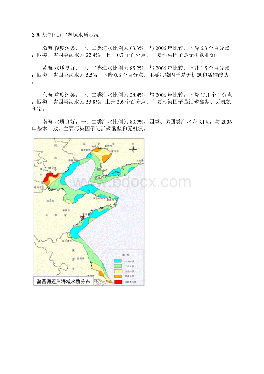 整理全国近岸海域水质状况Word下载.docx_第2页