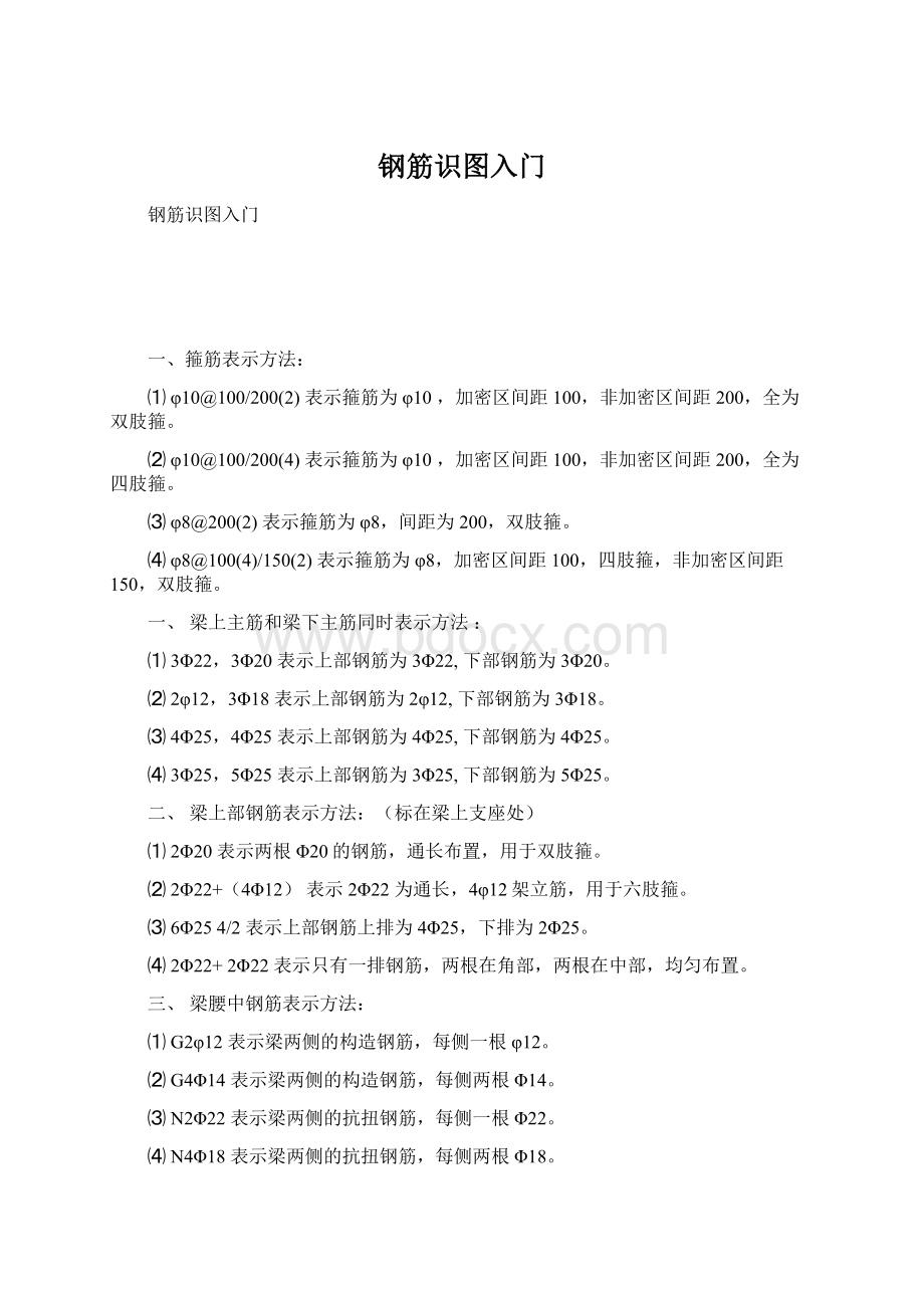 钢筋识图入门Word格式文档下载.docx