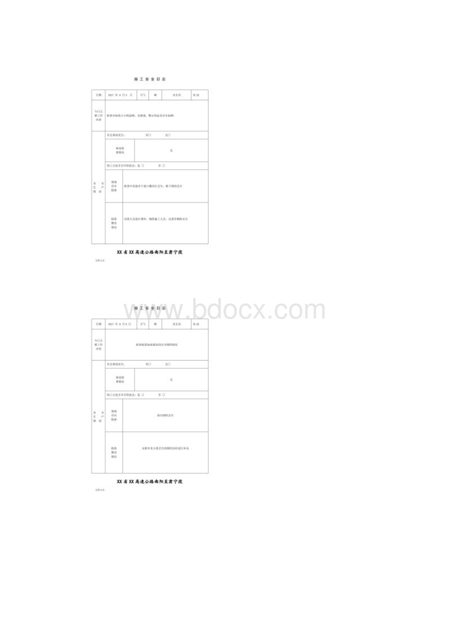 施工安全日志范文.docx_第3页