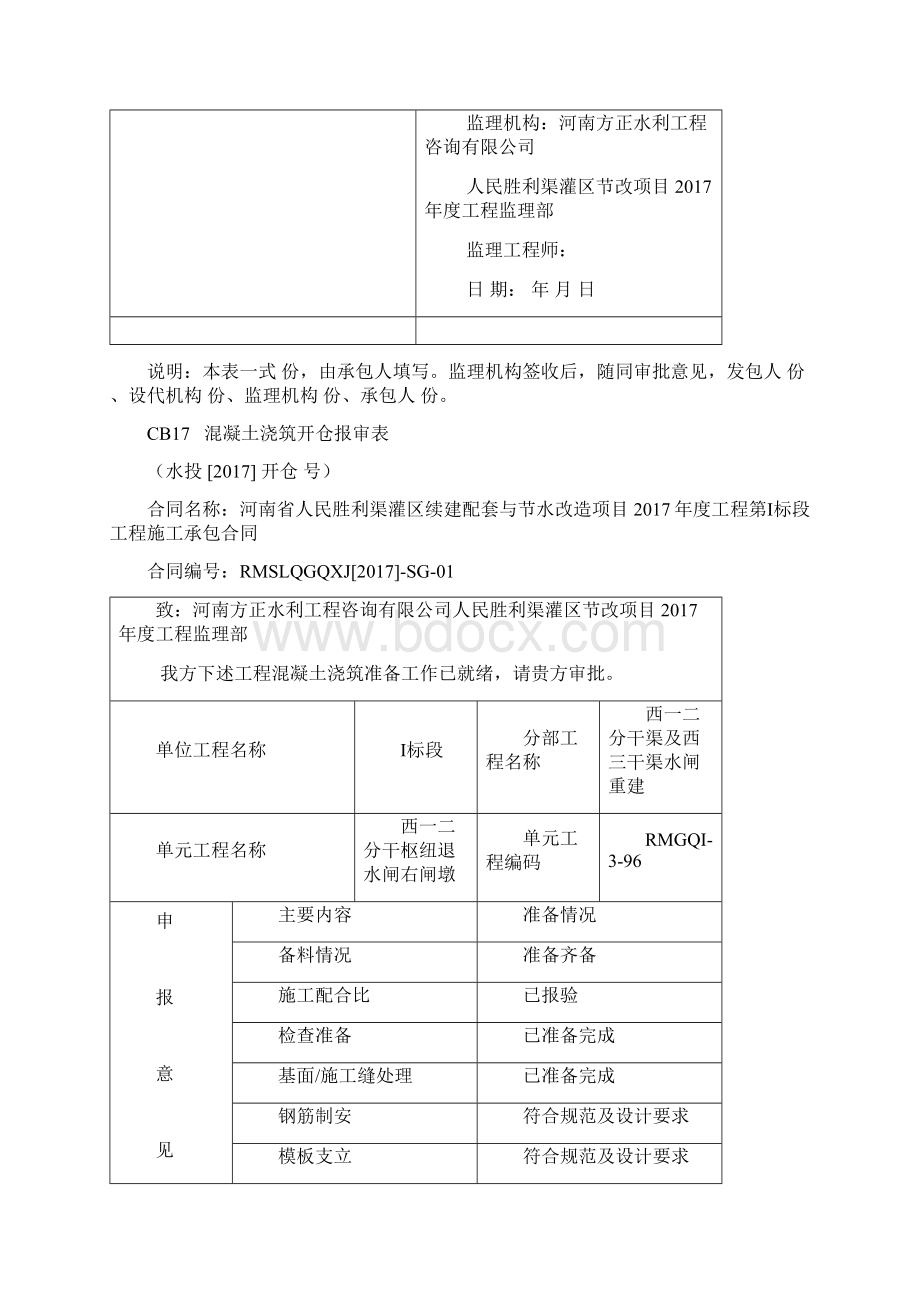 右闸墩单元工程评定资料全Word格式.docx_第2页