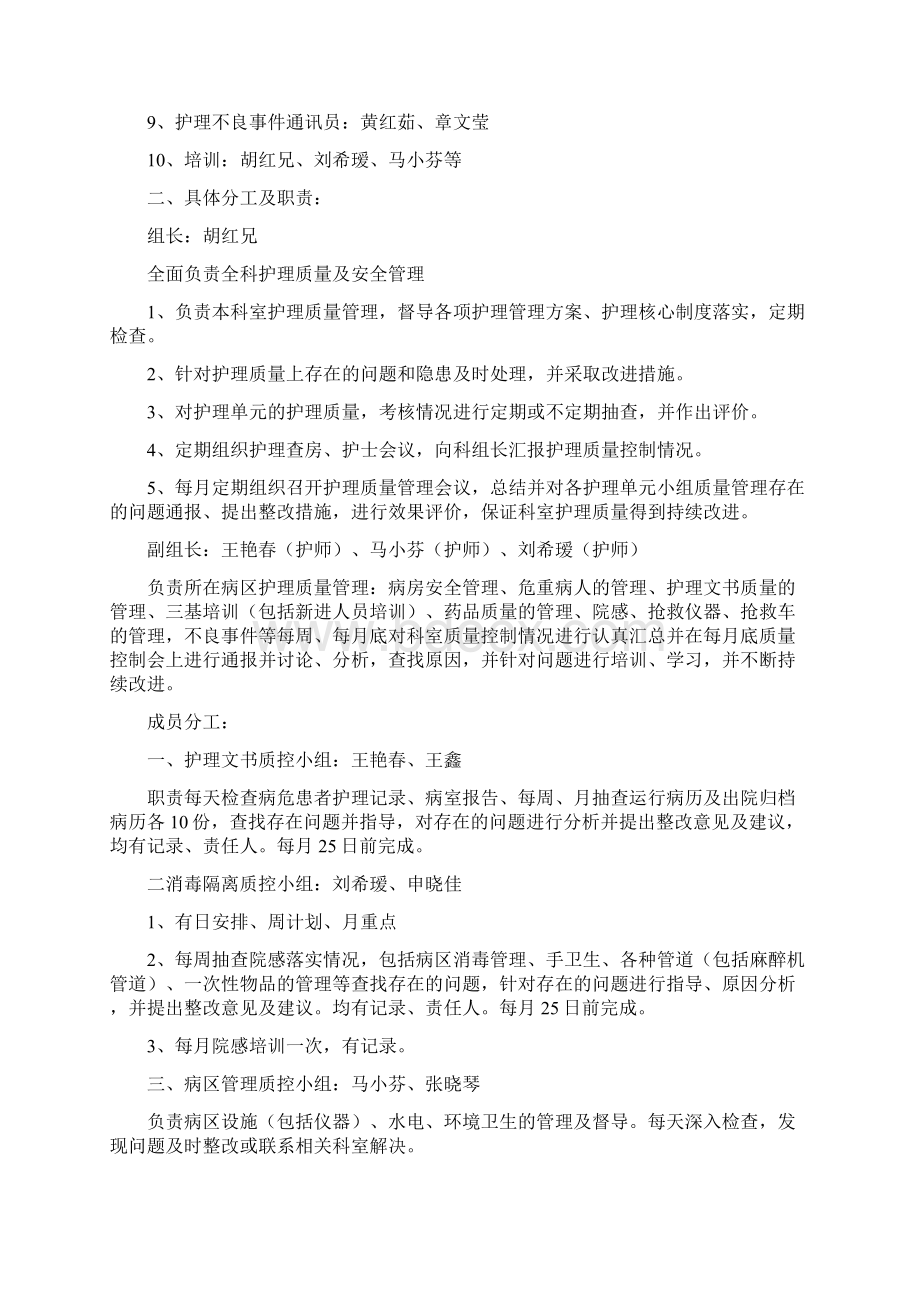 护理质量管理和持续改进记录表1.docx_第3页