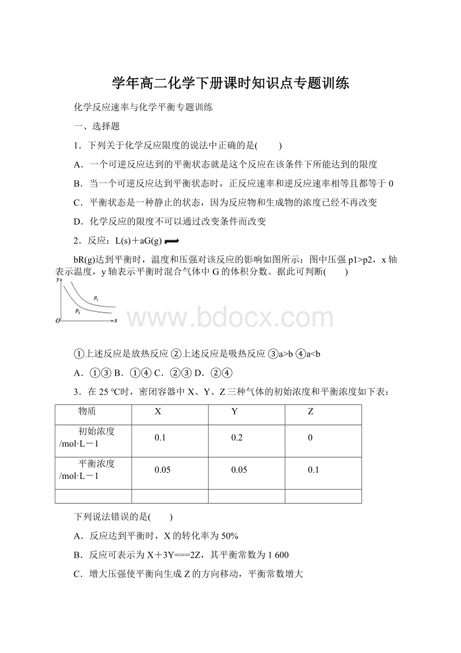 学年高二化学下册课时知识点专题训练文档格式.docx_第1页