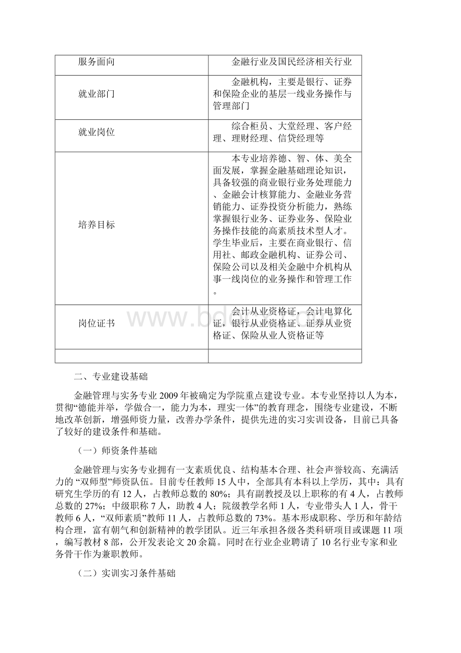 金融管理与实务专业建设方案Word文档格式.docx_第3页