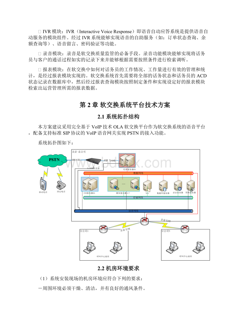 软交换平台系统技术方案Word格式.docx_第2页