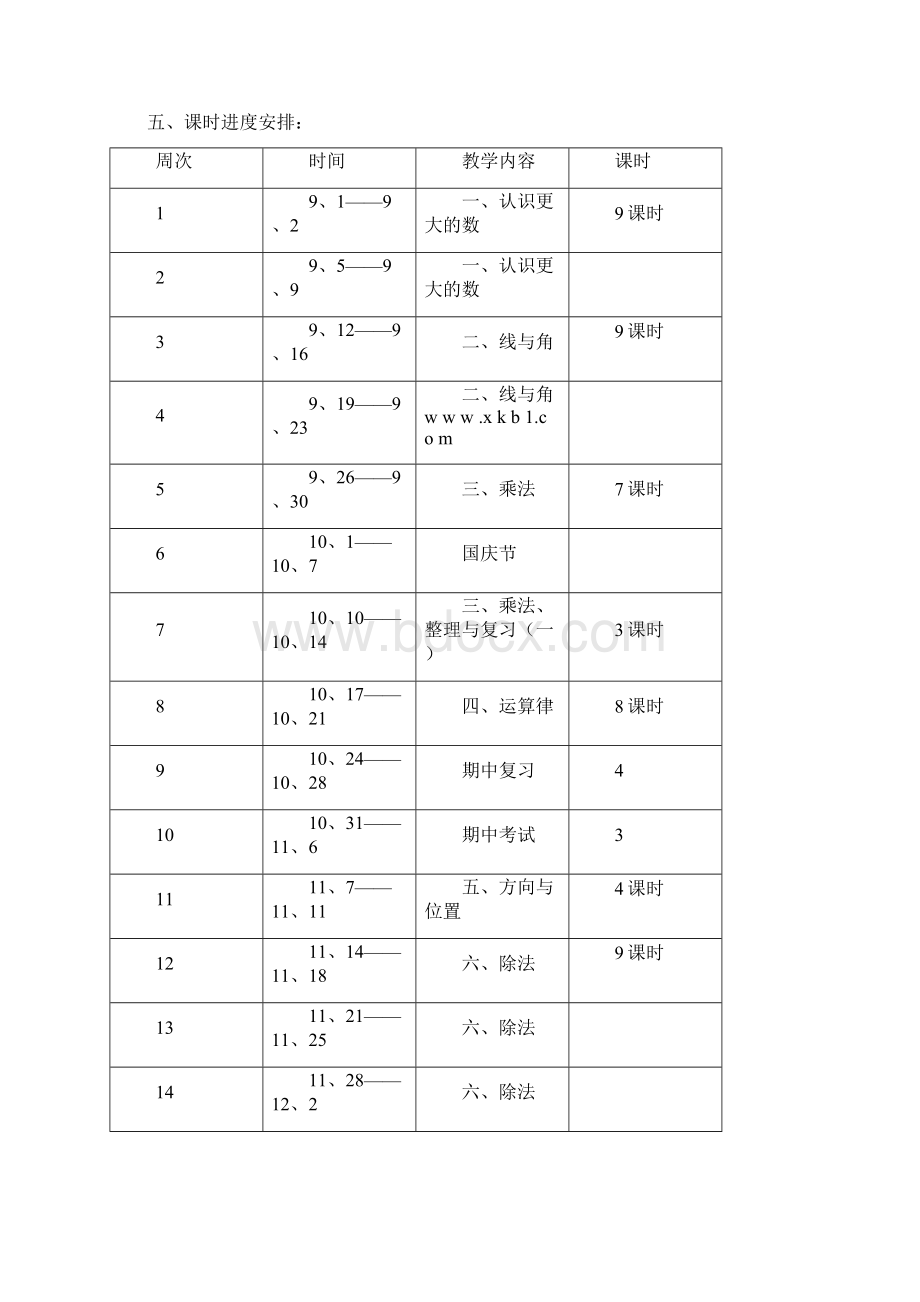 教案教材最新学年北师大版小学四年级数学上册收藏版教案.docx_第3页