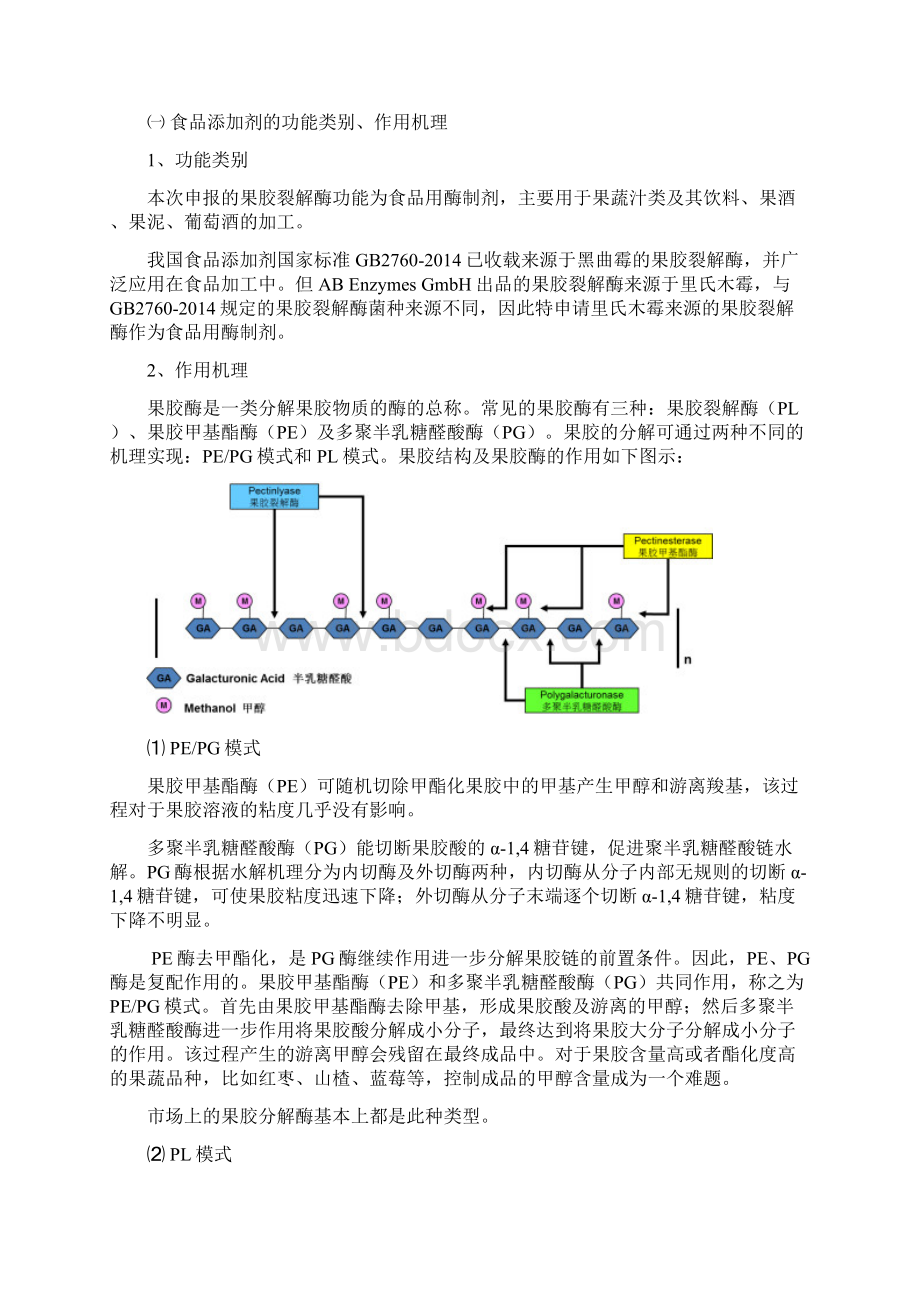 果胶裂解酶可供公开征求意见用内容Word文档下载推荐.docx_第2页