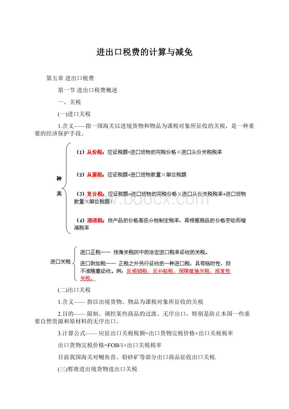 进出口税费的计算与减免.docx