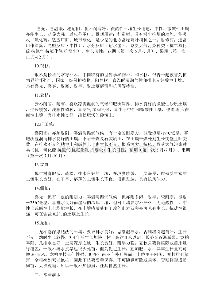 常用苗木习性Word文档下载推荐.docx_第3页