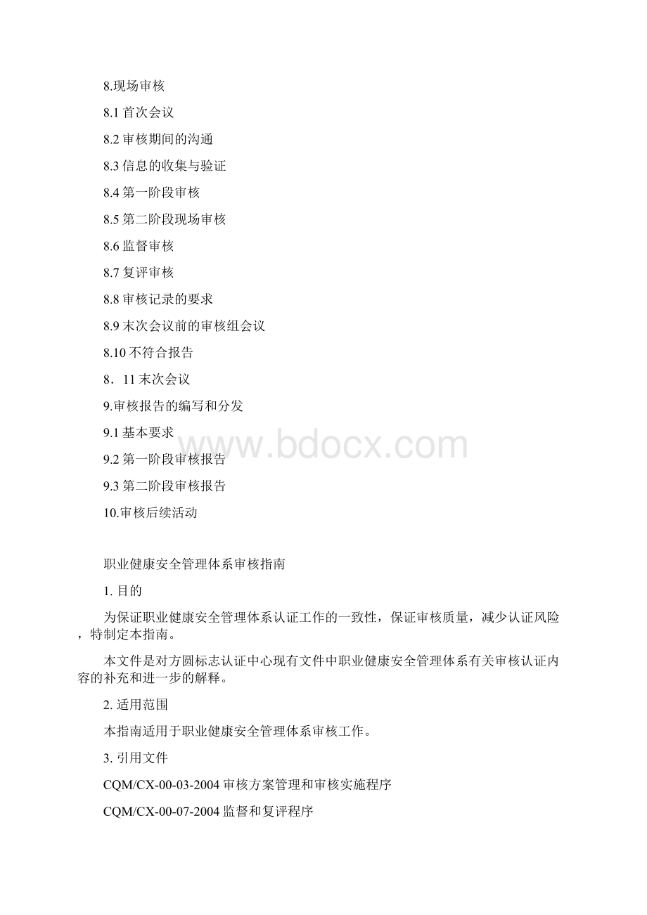 职业健康安全管理体系审核指南Word下载.docx_第2页