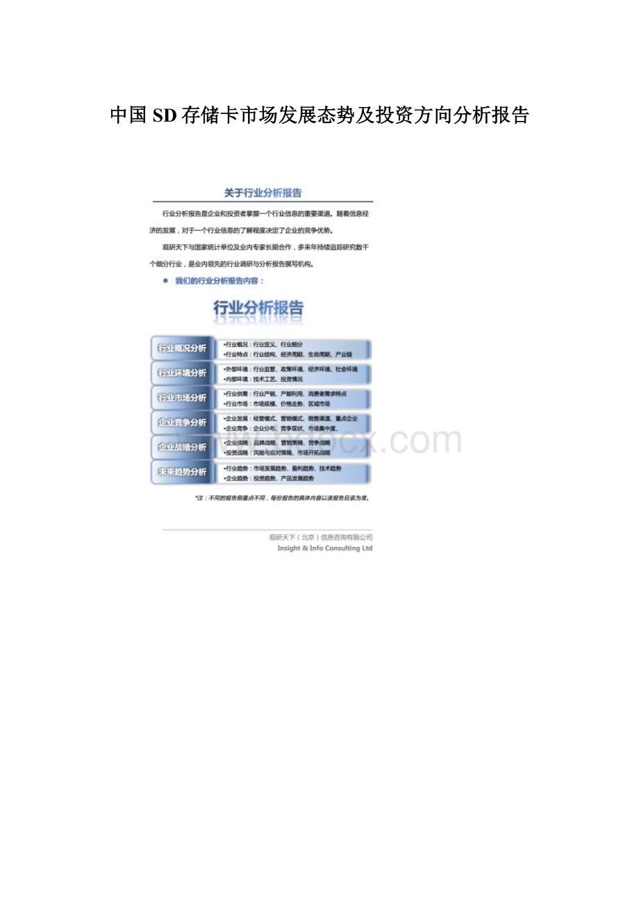 中国SD存储卡市场发展态势及投资方向分析报告.docx