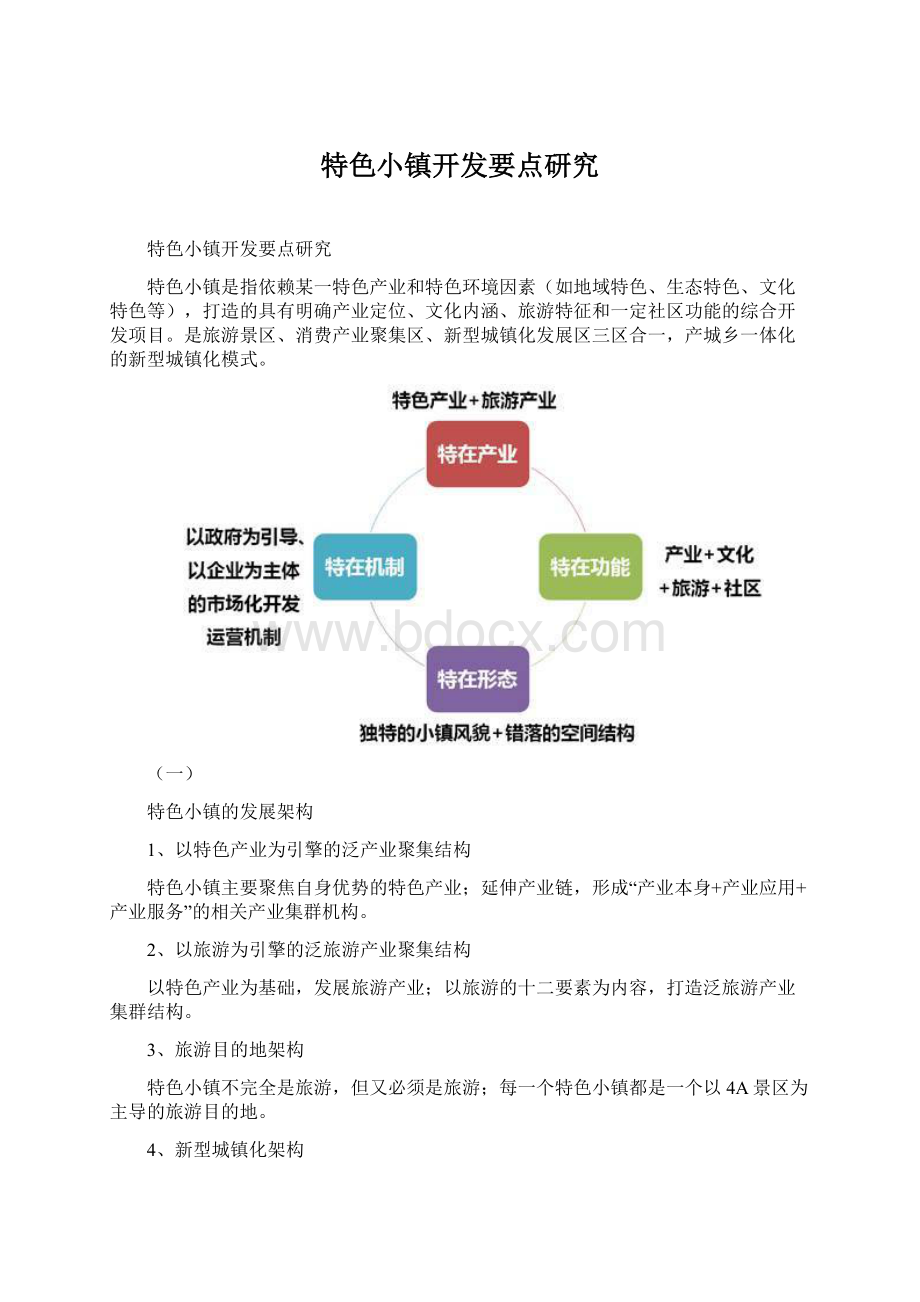 特色小镇开发要点研究Word文件下载.docx