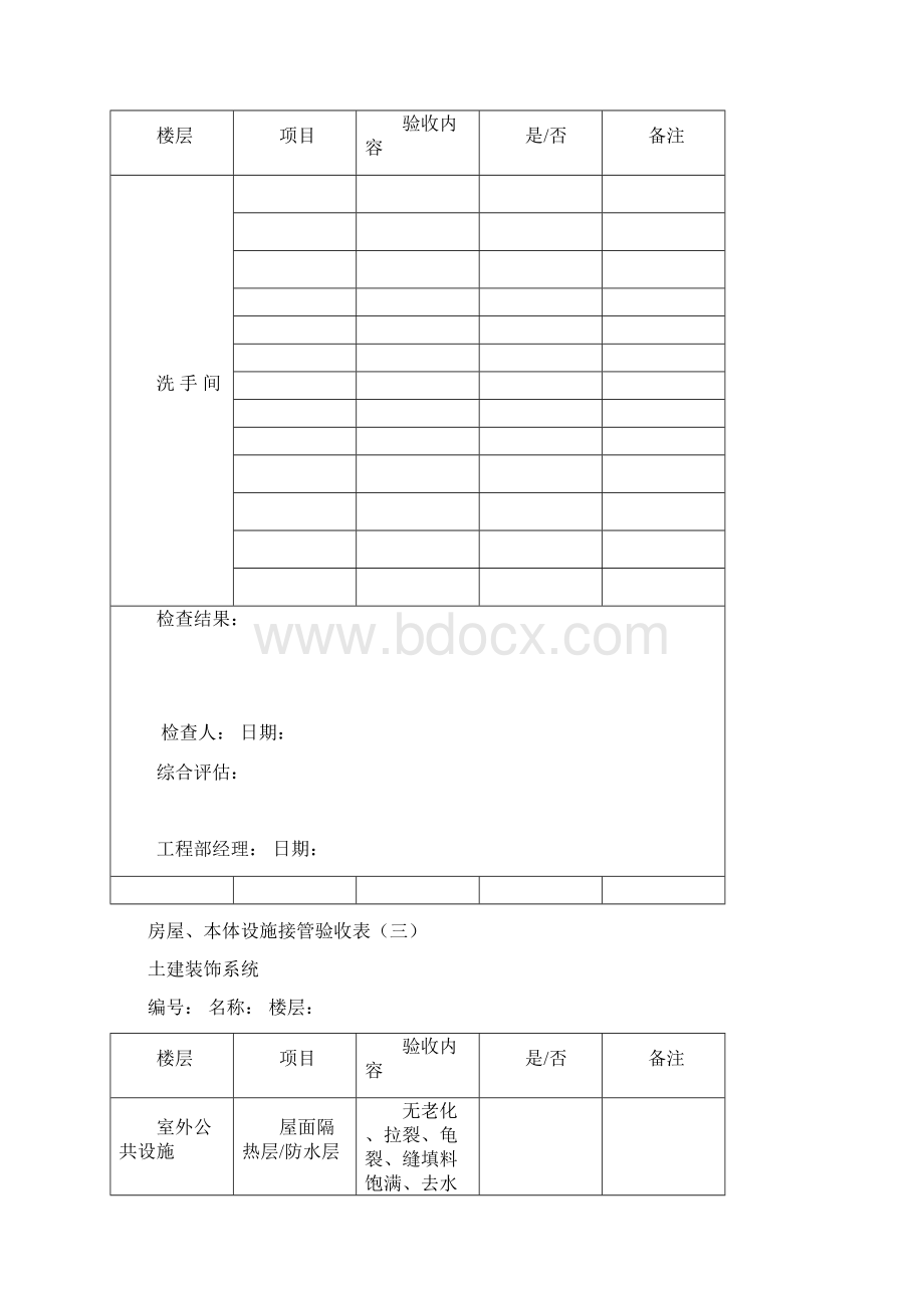 物业的承接查验表格.docx_第3页