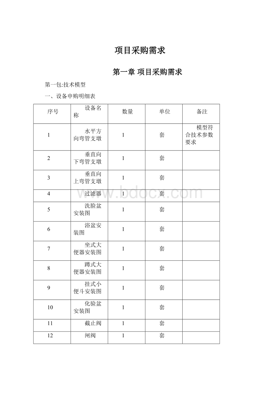 项目采购需求Word文件下载.docx