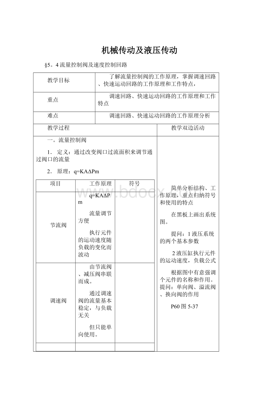 机械传动及液压传动Word文档下载推荐.docx_第1页