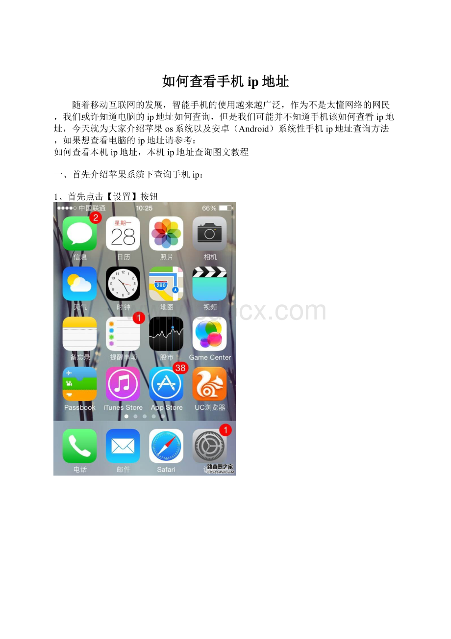 如何查看手机ip地址Word文件下载.docx_第1页