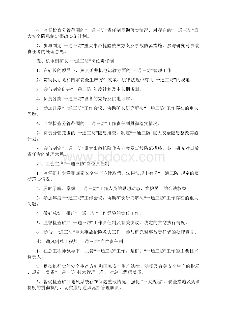 鑫盛煤业一通三防岗位责任制.docx_第3页