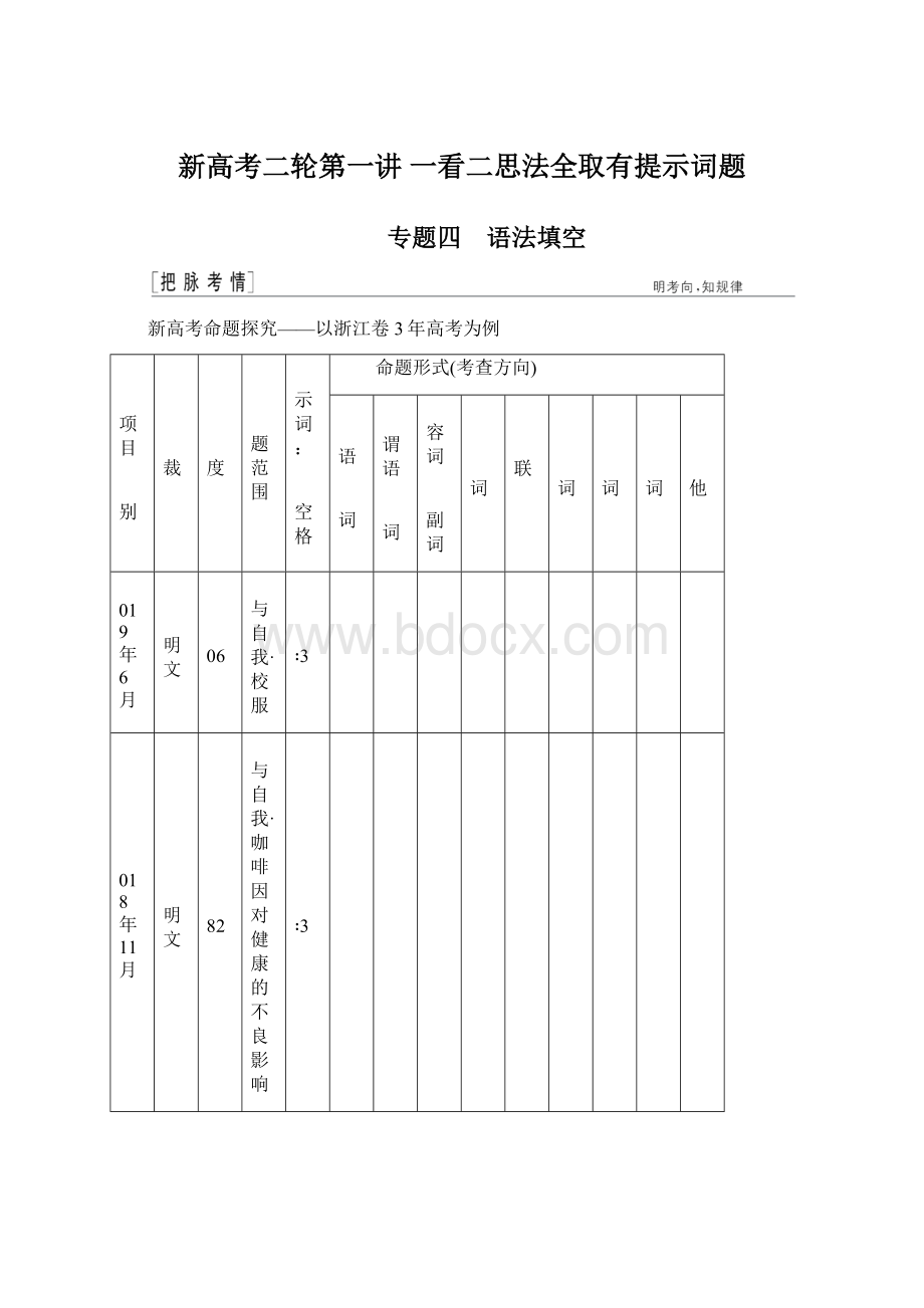 新高考二轮第一讲 一看二思法全取有提示词题.docx_第1页