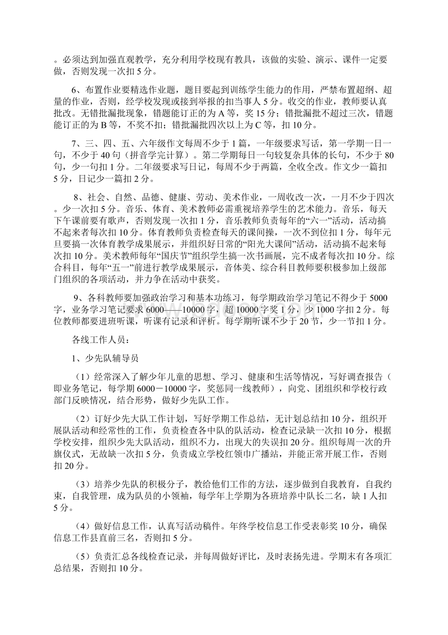 濮阳县实验小学量化考核管理方案讨论稿.docx_第3页