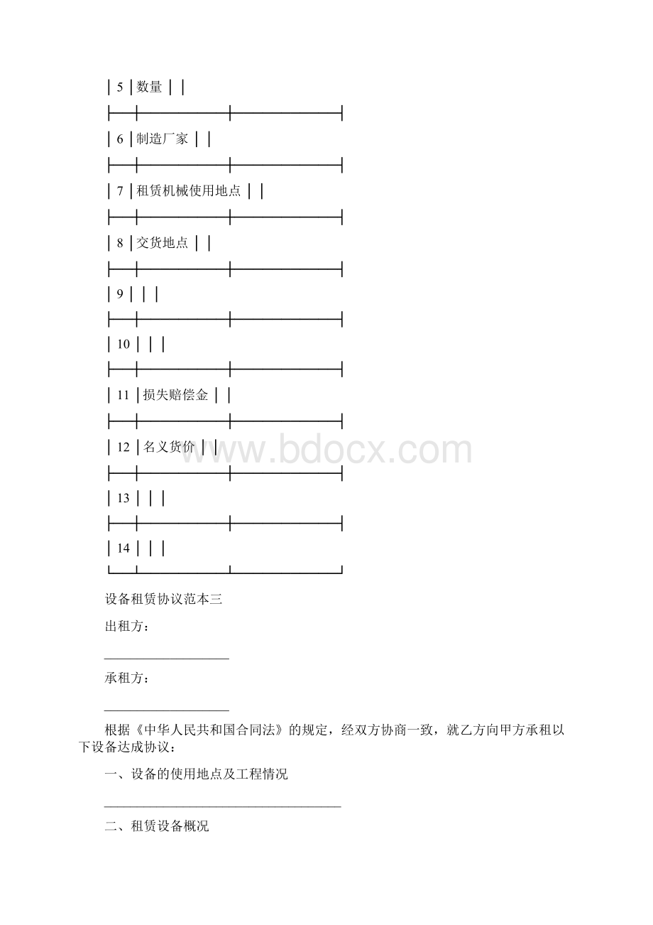 设备租赁协议范本3篇.docx_第2页