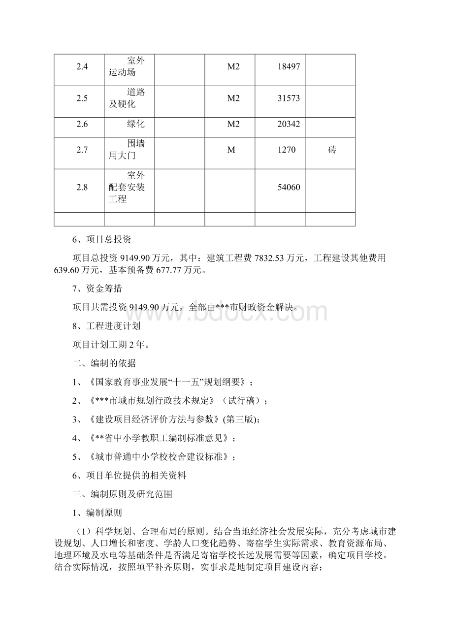 某中小学扩建项目可行性研究报告完美版Word下载.docx_第3页