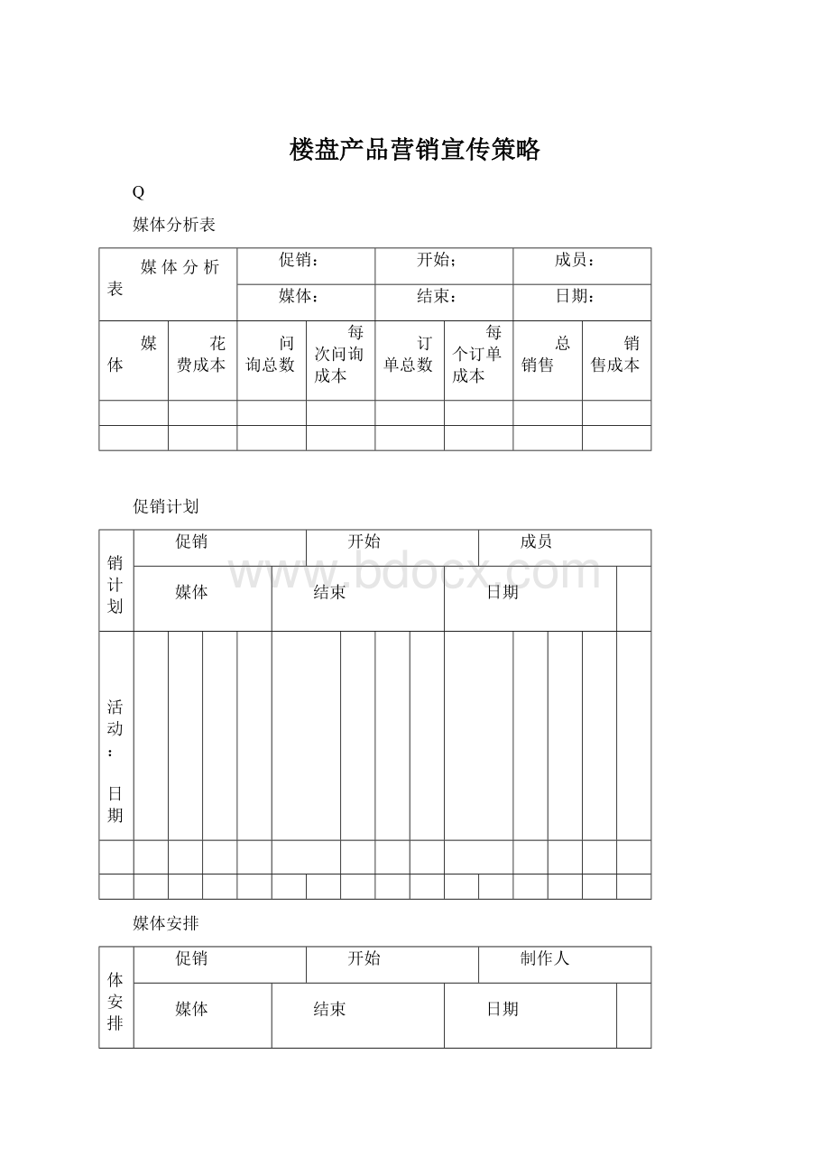 楼盘产品营销宣传策略.docx