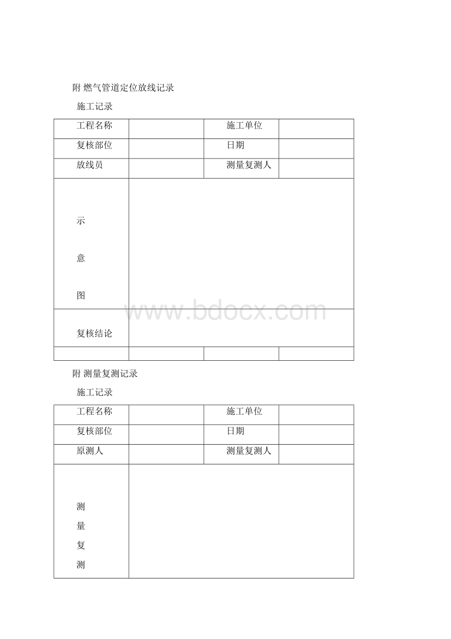 天然气煤改气入户施工记录文件模板.docx_第2页