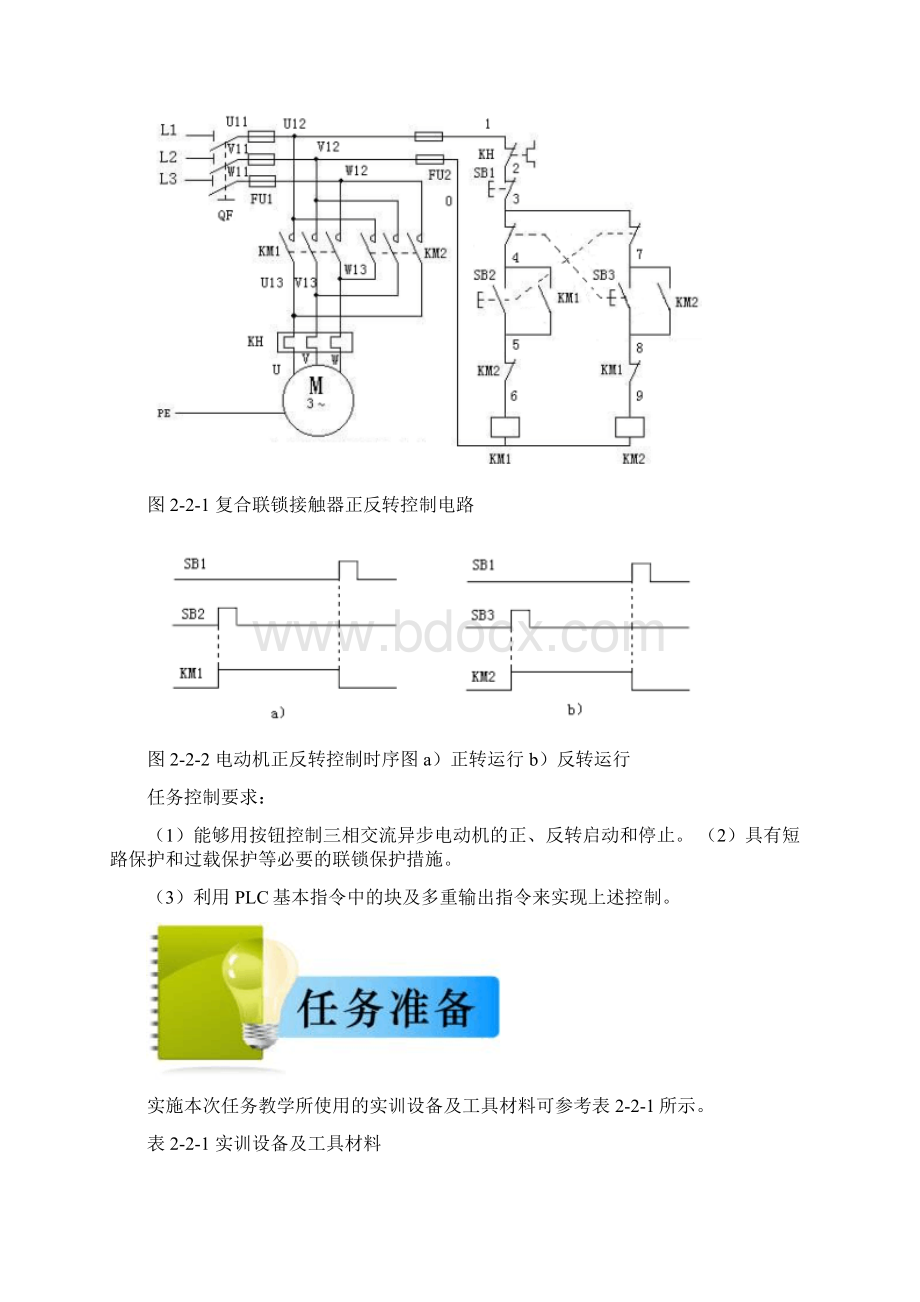 课题二基本控制指令应用之任务2三相异步电动机正反转控制精.docx_第2页