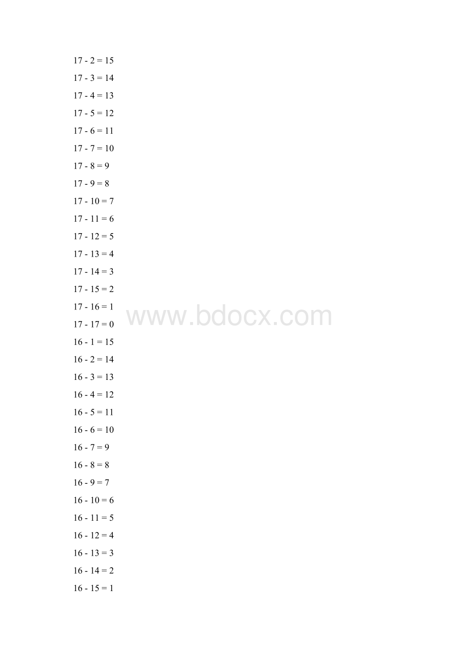 20以内数字加减法表Word格式文档下载.docx_第3页