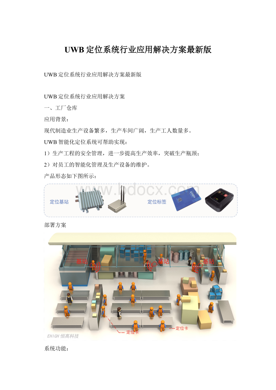 UWB定位系统行业应用解决方案最新版Word格式.docx_第1页