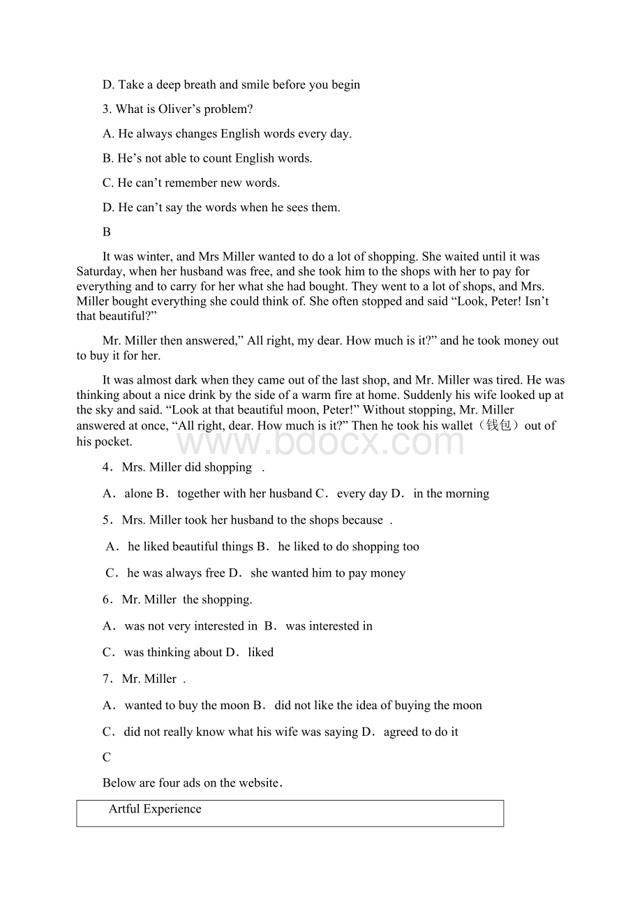 新疆温州大学拜城实验高中高二英语上学期期中试题无答案.docx_第2页